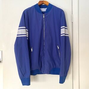 Karl Lagerfeld Blue Windbreaker Bomber Jacket